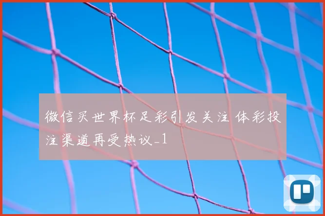 微信买世界杯足彩引发关注 体彩投注渠道再受热议_1